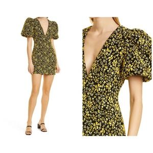 REBECCA VALLANCE Dominique Puff Sleeve Minidress Sz 0 NWT
